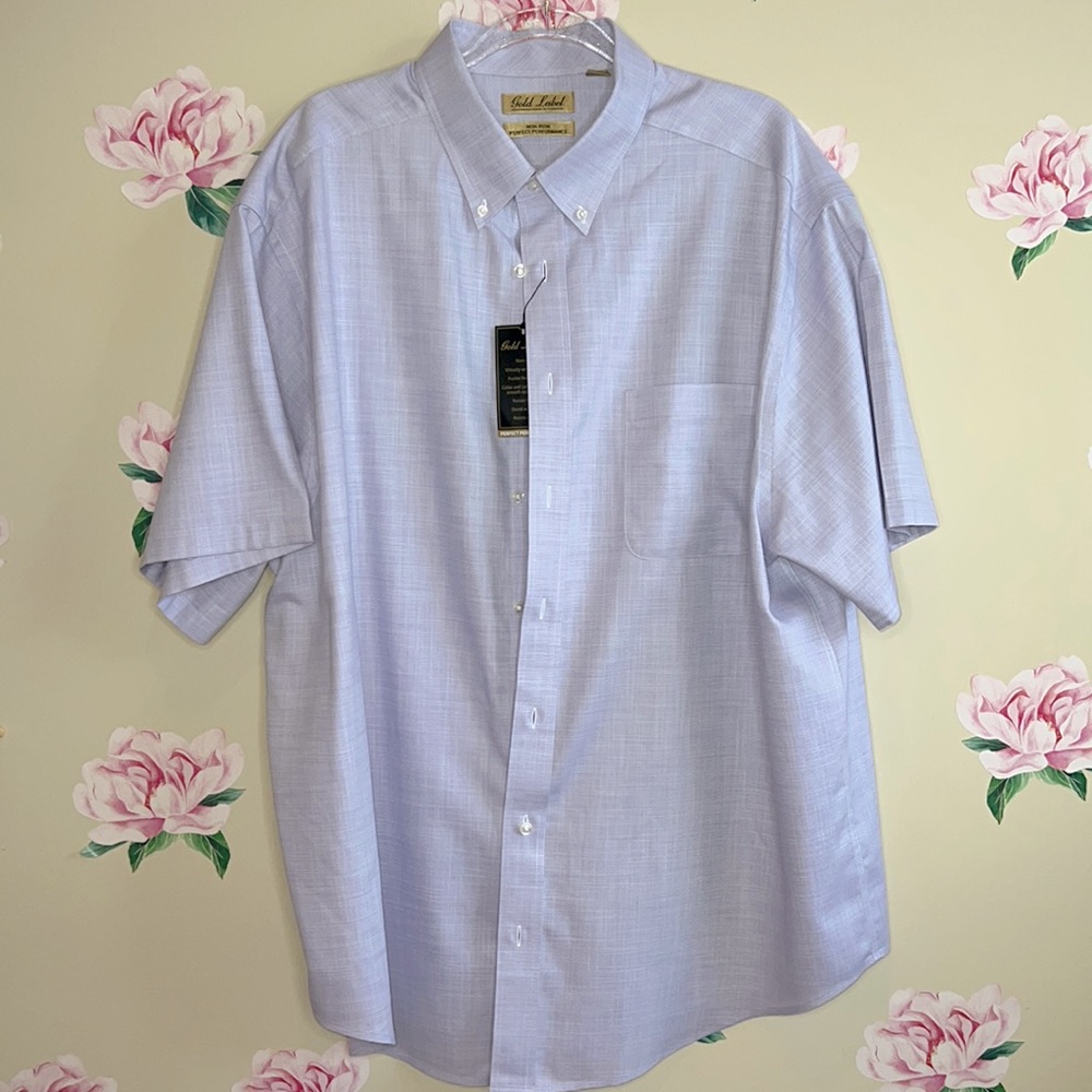 Roundtree  & Yorke Gold Label Button-down Shirt Big Man.  X-32